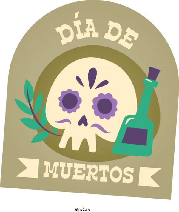 Free Holidays Logo  Day Of The Dead For Day Of The Dead Clipart Transparent Background