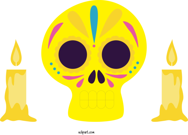 Free Holidays Yellow Meter For Day Of The Dead Clipart Transparent Background