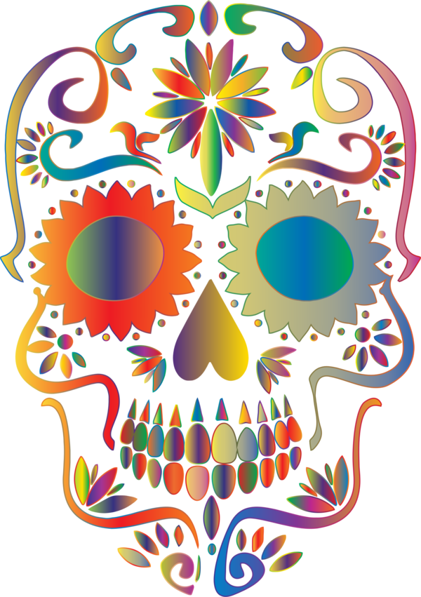 Free Day Of The Dead Line Symmetry Circle Clipart Clipart Transparent Background