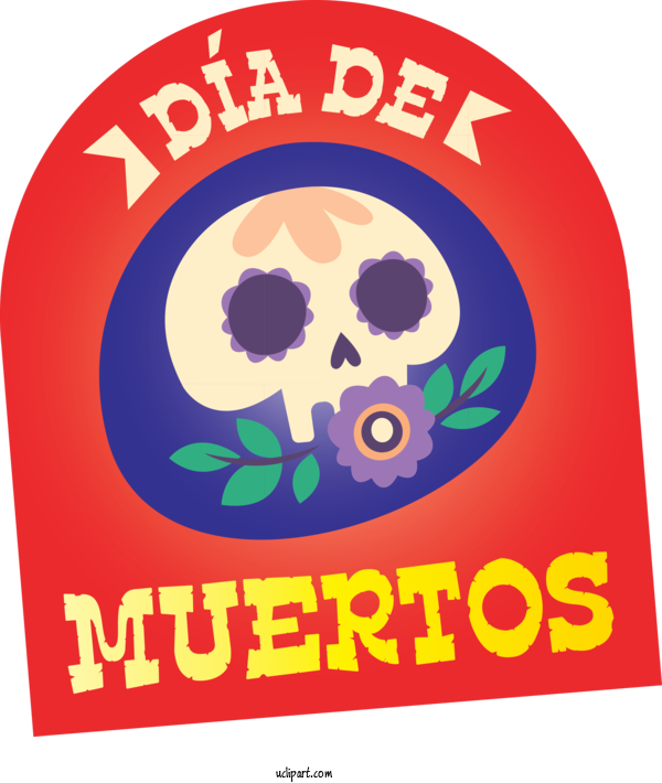 Free Holidays Logo Poster Area For Day Of The Dead Clipart Transparent Background