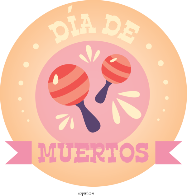 Free Holidays Logo Pink M Meter For Day Of The Dead Clipart Transparent Background
