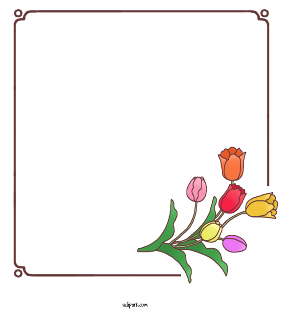 Free School Floral Design Plant Stem Cut Flowers For Kindergarten Clipart Transparent Background