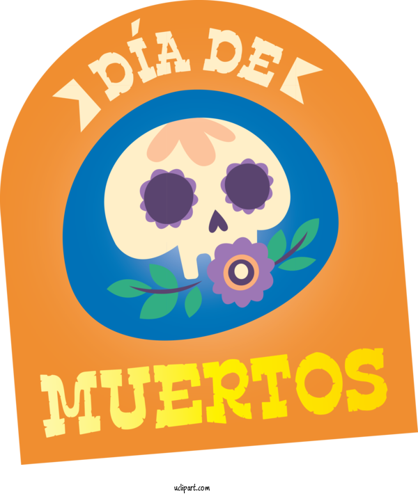 Free Holidays Logo Line Area For Day Of The Dead Clipart Transparent Background