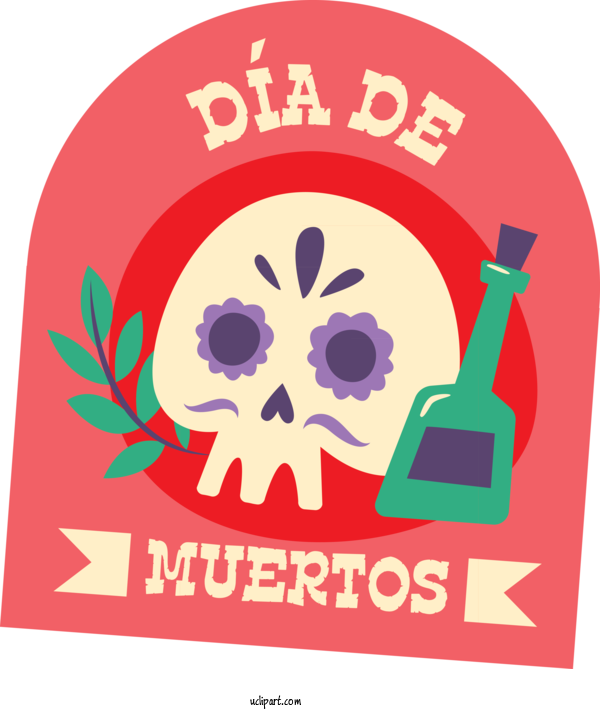 Free Holidays Logo Flower Area For Day Of The Dead Clipart Transparent Background