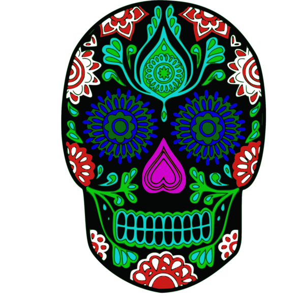 Free Day Of The Dead Skull Christmas Ornament Bone Clipart Clipart Transparent Background