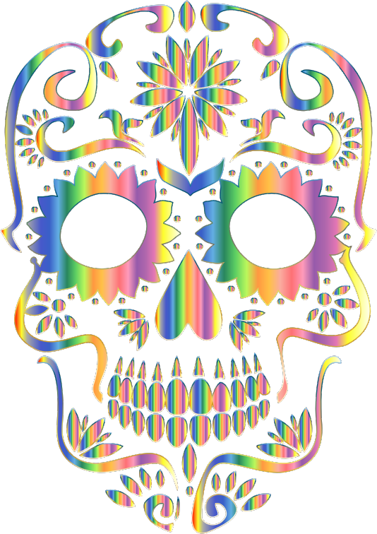 Free Day Of The Dead Line Bone Symmetry Clipart Clipart Transparent Background