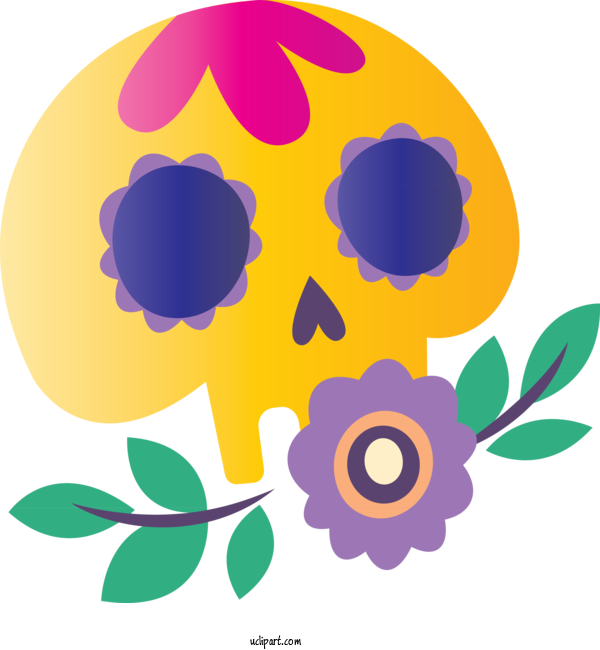 Free Holidays Petal Leaf Yellow For Day Of The Dead Clipart Transparent Background