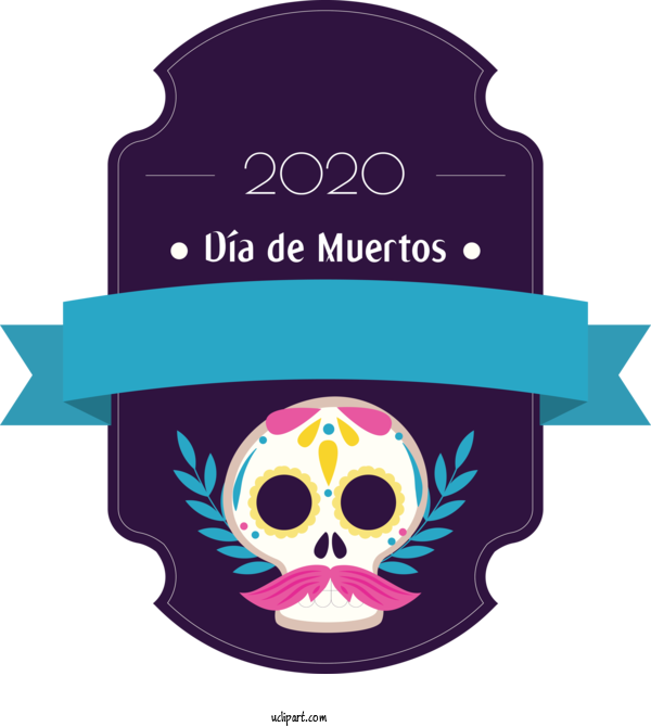 Free Holidays Logo Font Purple For Day Of The Dead Clipart Transparent Background