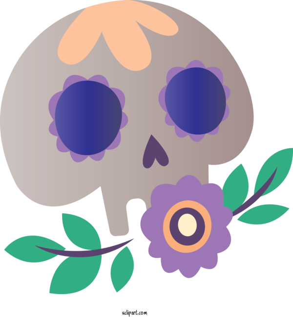 Free Holidays Flower Purple Pattern For Day Of The Dead Clipart Transparent Background