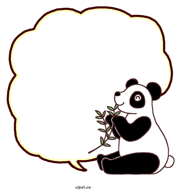 Free School Bears Giant Panda Cartoon For Kindergarten Clipart Transparent Background