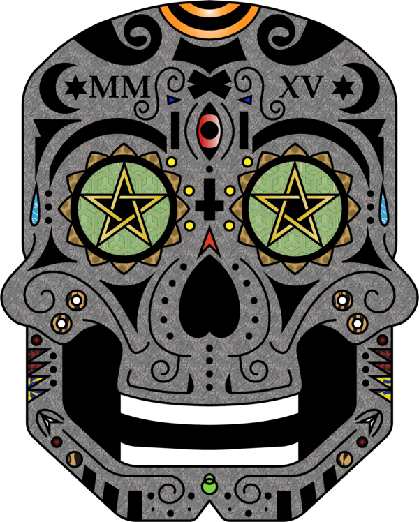 Free Day Of The Dead Skull Clipart Clipart Transparent Background