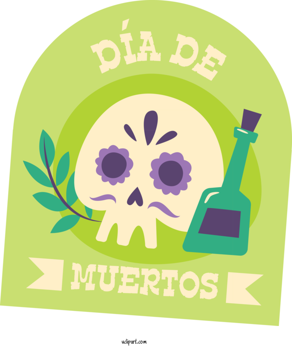 Free Holidays Logo Leaf Green For Day Of The Dead Clipart Transparent Background