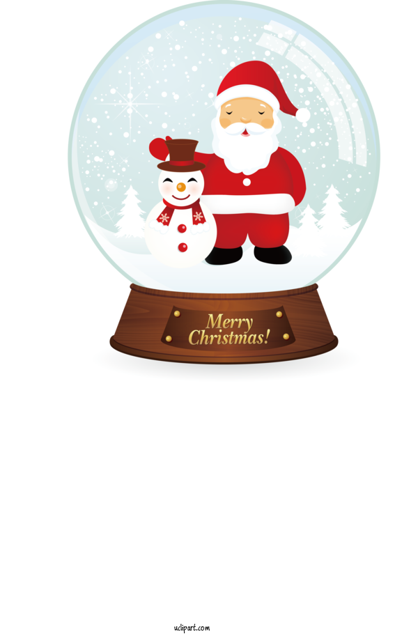 Free Holidays Snowball Santa Claus Christmas Day For Christmas Clipart Transparent Background