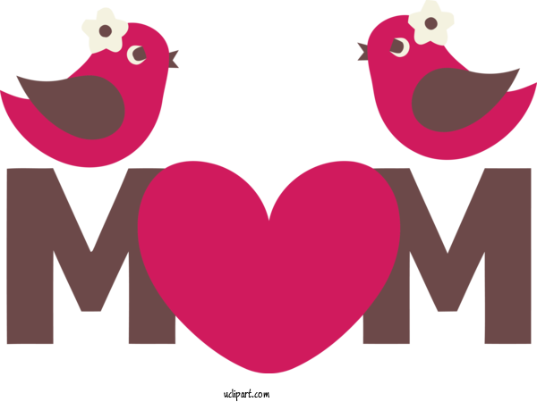 Free Holidays Heart Mother's Day Valentine's Day For Mothers Day Clipart Transparent Background