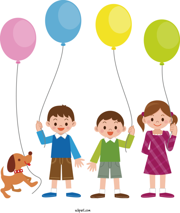 Free Holidays Balloon Birthday Royalty Free For Children's Day Clipart Transparent Background