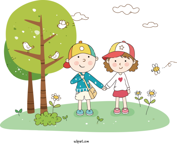 Free Holidays Cartoon Children's Music Animation For Children's Day Clipart Transparent Background