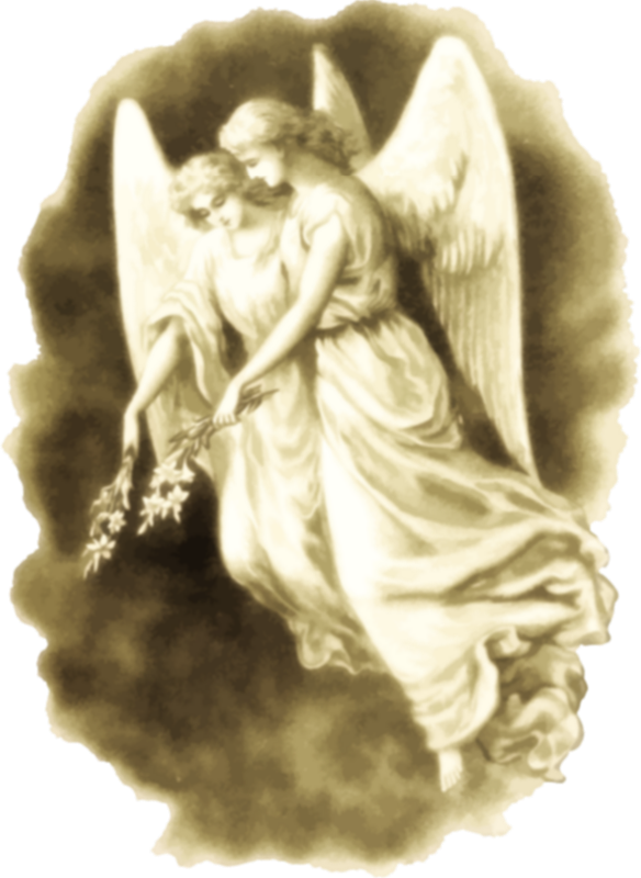 Free Angel Angel Mythology Black And White Clipart Clipart Transparent Background