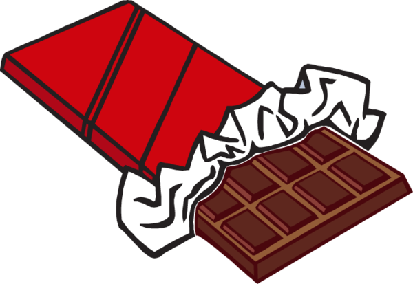 Free Chocolate Food Chocolate Bar Line Clipart Clipart Transparent Background