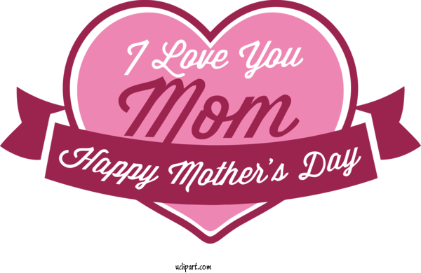 Free Holidays Logo Font Valentine's Day For Mothers Day Clipart Transparent Background