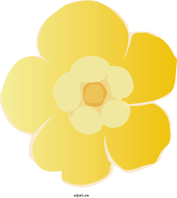 Free Nature Floral Design Yellow Design For Plant Clipart Transparent Background
