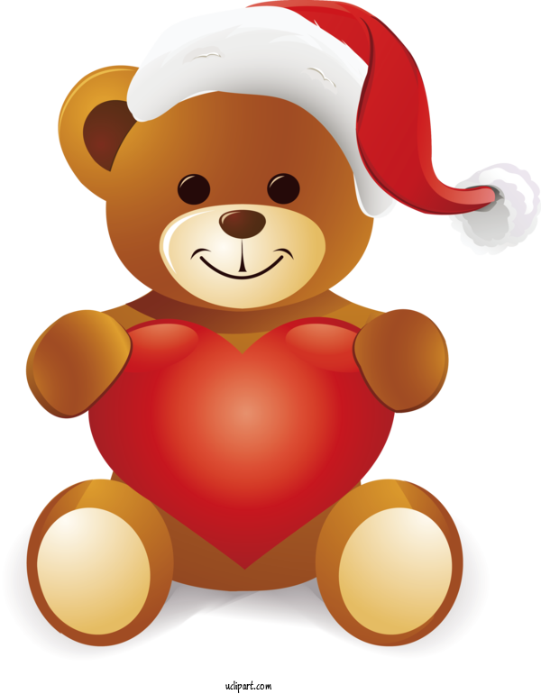 Free Holidays Bears Teddy Bear Valentine's Day For Christmas Clipart Transparent Background