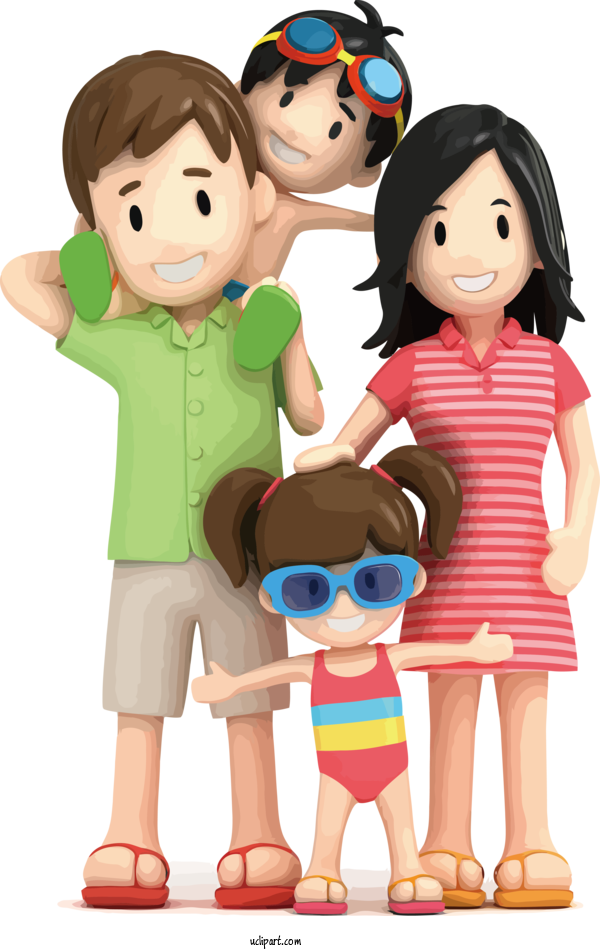 Free People Drawing Family For Family Clipart Transparent Background