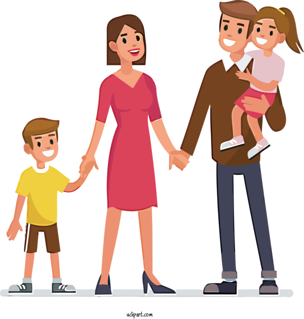 Free Holidays Upbringing Parent For Family Day Clipart Transparent Background