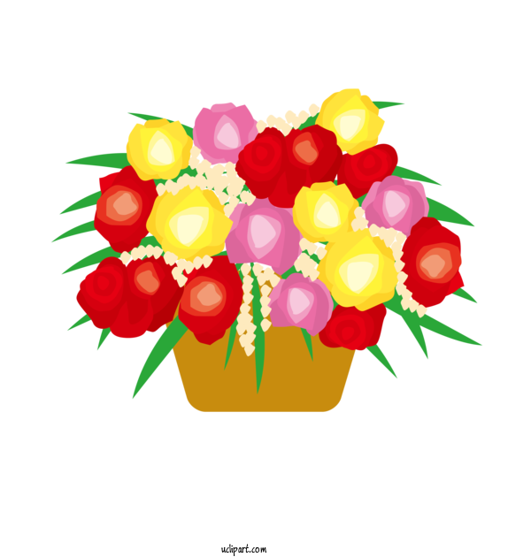 Free Nature Floral Design Flower Bouquet Cut Flowers For Plant Clipart Transparent Background