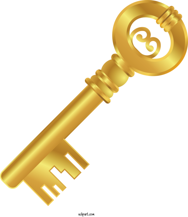Free Business Icon Gold Key For Money Clipart Transparent Background