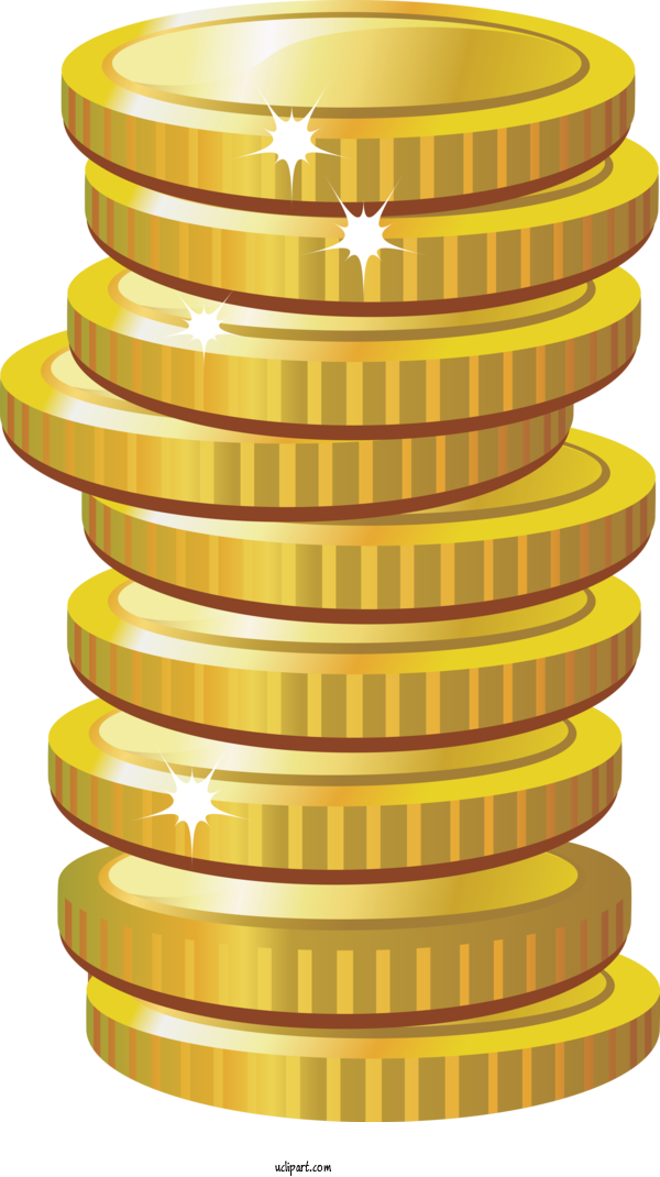 Free Business Gold Coin Coin Gold For Money Clipart Transparent Background