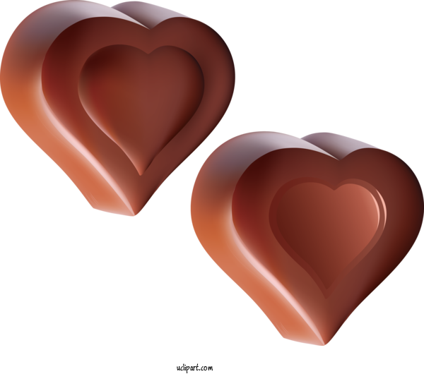 Free Food Praline Design Heart For Chocolate Clipart Transparent Background