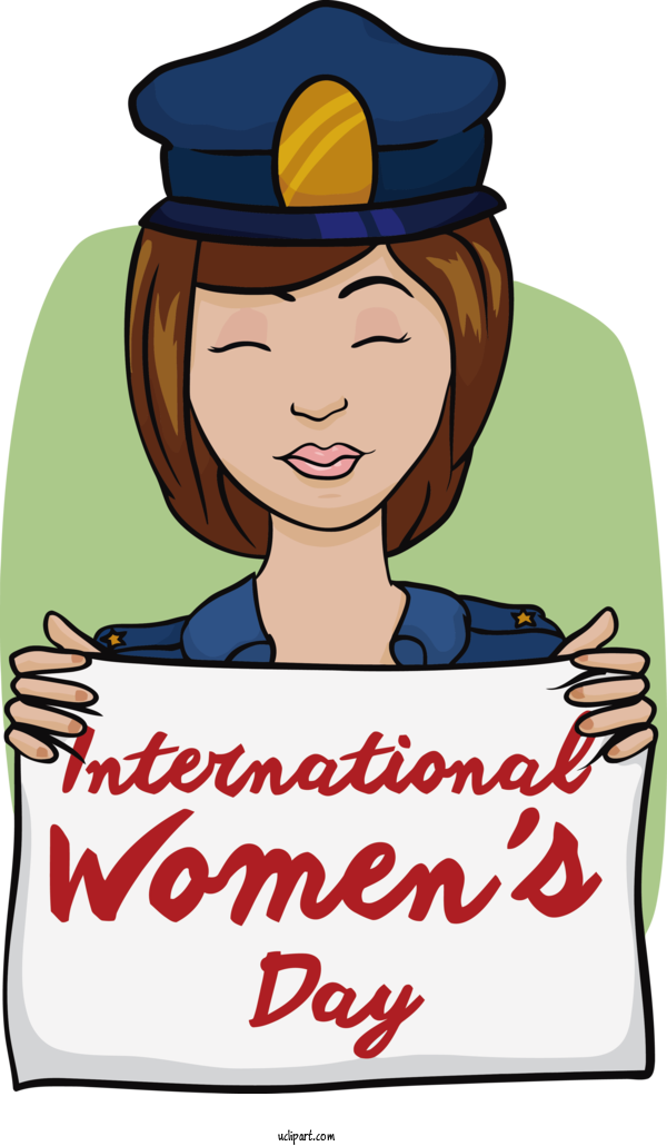 Free Holidays Poster Cartoon International Women's Day For International Women's Day Clipart Transparent Background