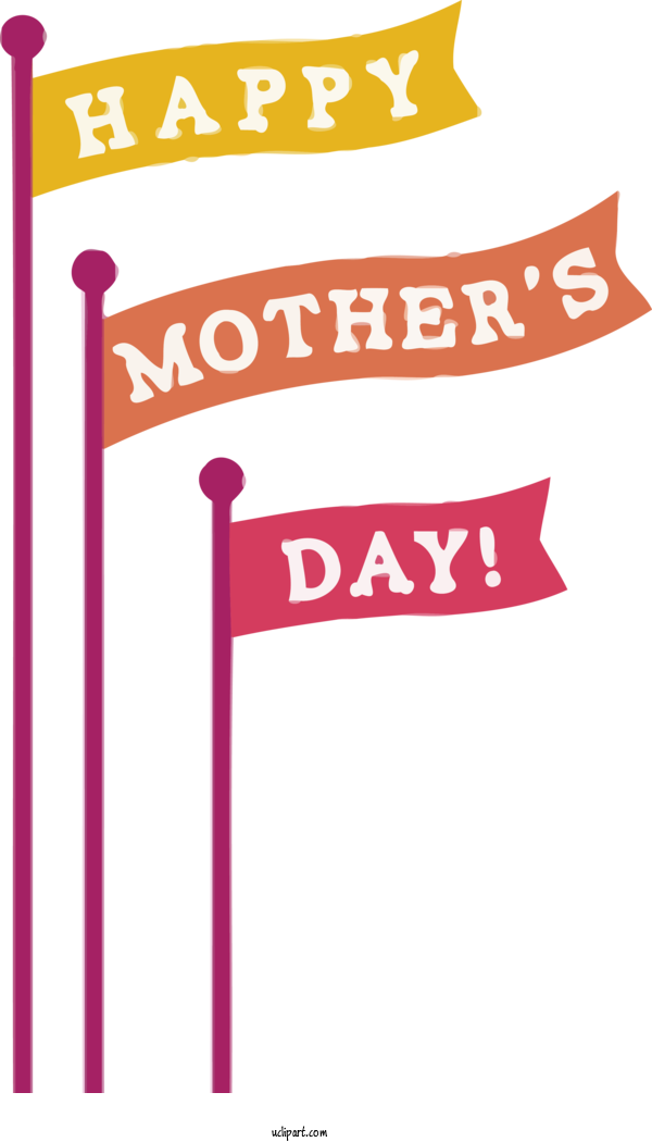 Free Holidays Logo Pink M Line For Mothers Day Clipart Transparent Background