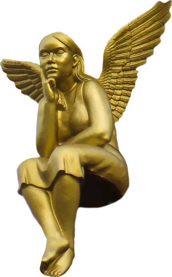 Free Angel Angel Figurine Classical Sculpture Clipart Clipart Transparent Background