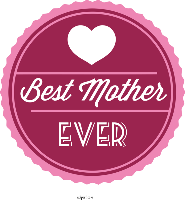 Free Holidays Logo Font Circle For Mothers Day Clipart Transparent Background