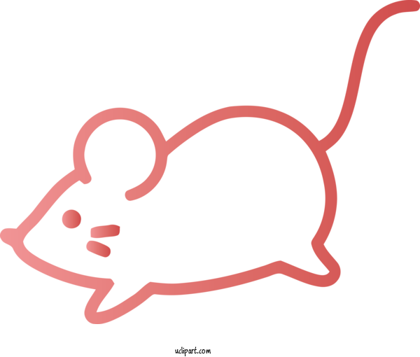Free Animals Design Line Area For Mice Clipart Transparent Background