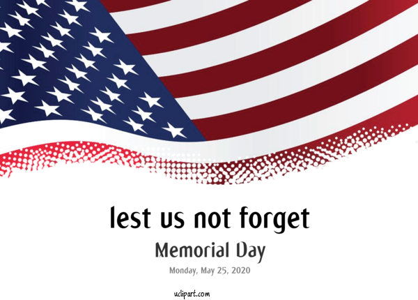 Free Holidays Flag Of The United States United States For Memorial Day Clipart Transparent Background