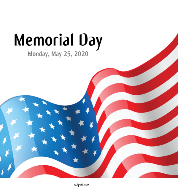 Free Holidays United States Independence Day For Memorial Day Clipart Transparent Background