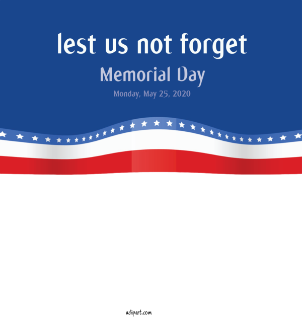Free Holidays Logo Font Area For Memorial Day Clipart Transparent Background