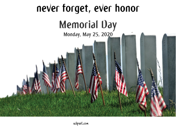 Free Holidays Memorial Day Veterans Day Holiday For Memorial Day Clipart Transparent Background