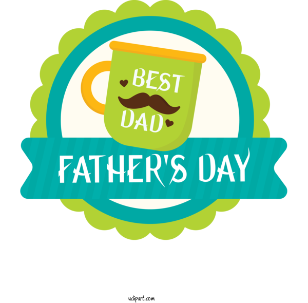 Free Holidays Design Logo Folk Art For Fathers Day Clipart Transparent Background