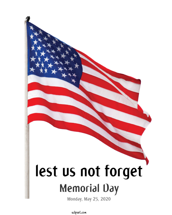 Free Holidays Flag Flag Of The United States United States For Memorial Day Clipart Transparent Background