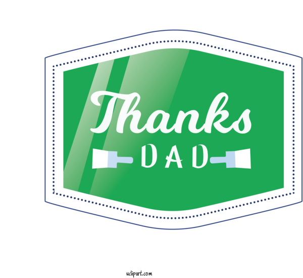 Free Holidays Logo Font Green For Fathers Day Clipart Transparent Background