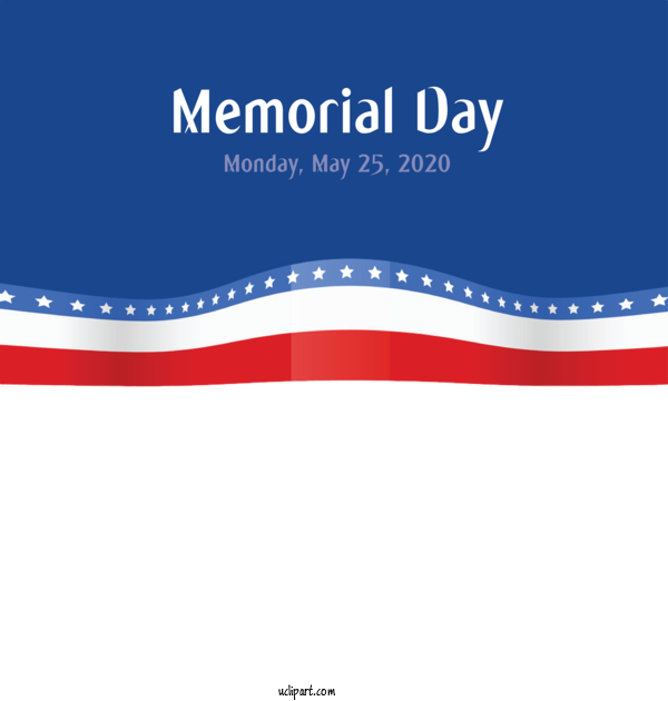 Free Holidays Logo Font Line For Memorial Day Clipart Transparent Background