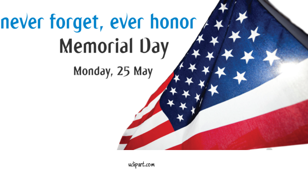 Free Holidays Memorial Day Veterans Day Flag Day For Memorial Day Clipart Transparent Background