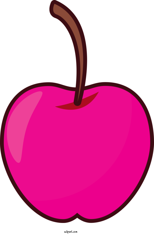 Free School Pink M Apple For School Supplies Clipart Transparent Background