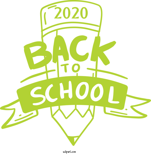 Free School Logo Font Leaf For Back To School Clipart Transparent Background