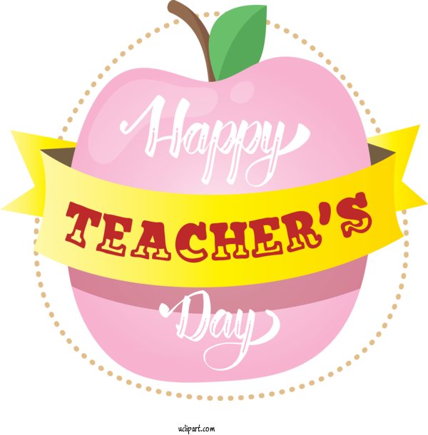 Free Holidays Logo Label.m Pink M For Teachers Day Clipart Transparent Background