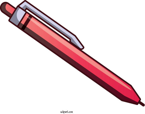 Free School Kit Alaciadora + Cepillo Revlon Ballpoint Pen For School Supplies Clipart Transparent Background