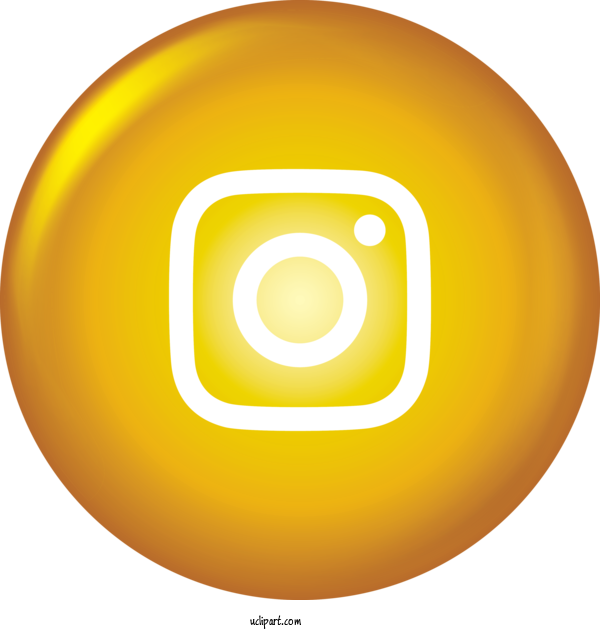 Free Icons Yellow Font Icon For Instagram Icon Clipart Transparent Background